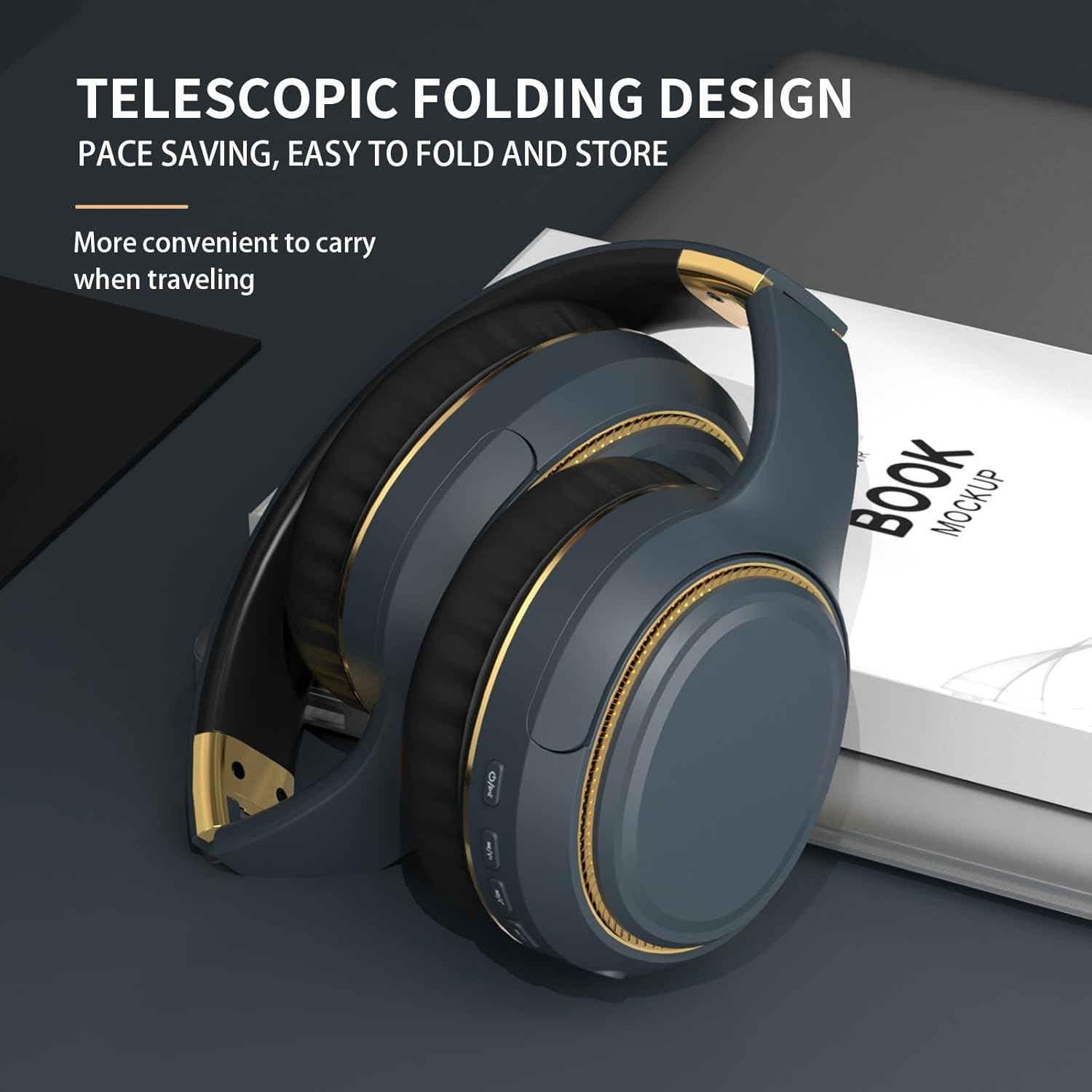 Foldable Wireless Over-Ear Headphones