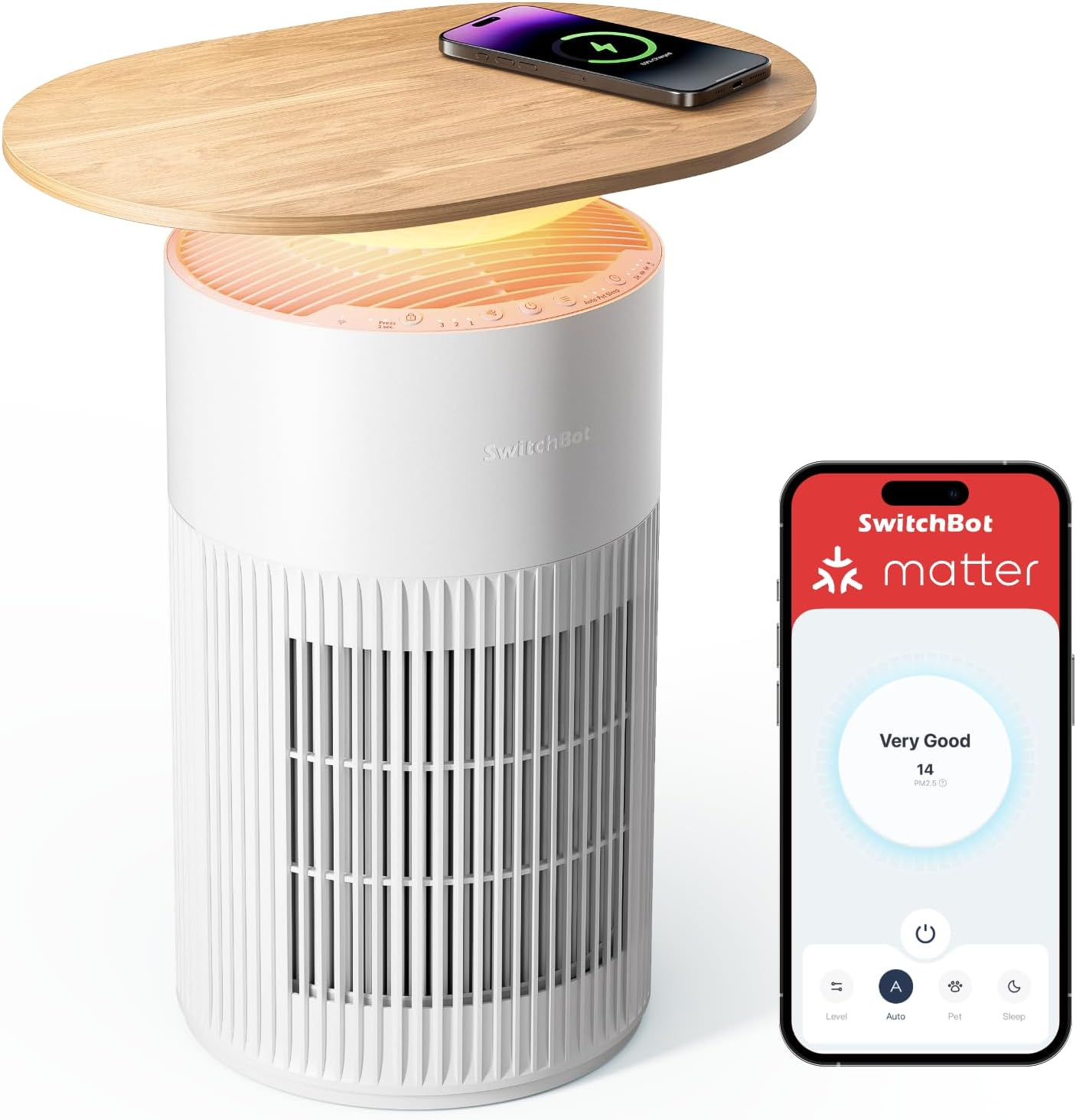 SwitchBot 4 in 1 Air Purifiers Table